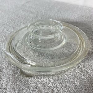 Vintage PYREX Flameware Clear Glass Percolator Replacement Lid
